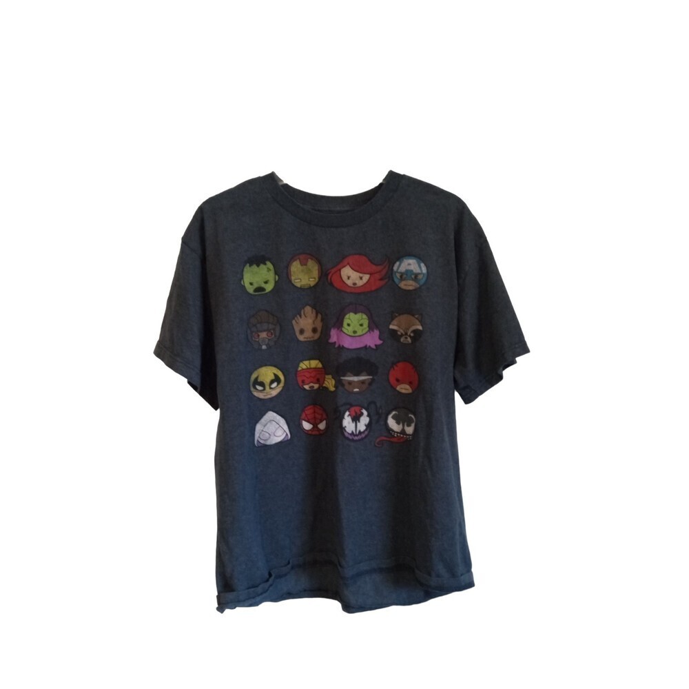 Marvel Grey cartoon‎ head graph tee